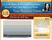 Tablet Screenshot of myliftfoundation.com